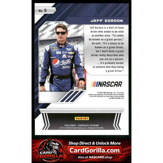 2023 Panini Chronicles #5 Jeff Gordon XR Red #/99