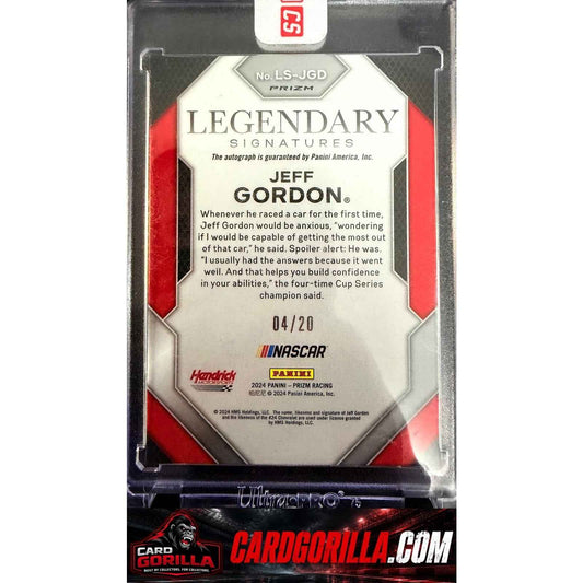 2024 Panini Prizm Jeff Gordon Legendary Signatures Red #/20