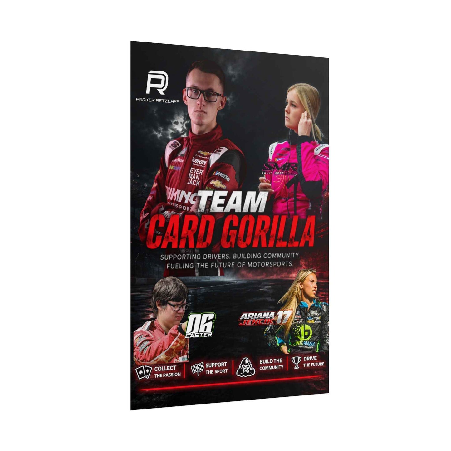 Team Card Gorilla Poster