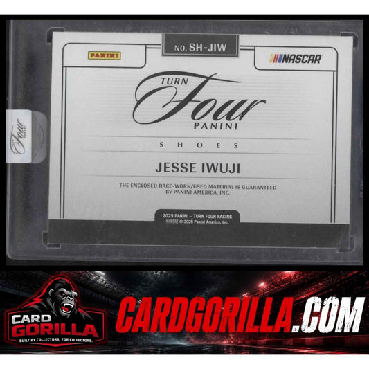 2025 Panini Turn Four #SH-JIW Jesse Iwuji Shoes Blue #/15