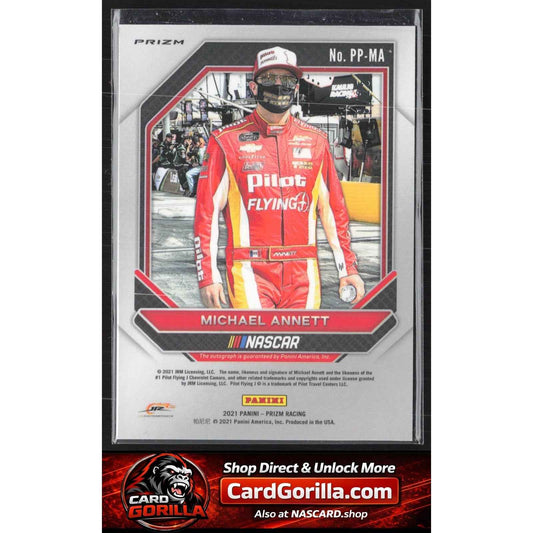2021 Panini Prizm #PP-MA Michael Annett Patented Penmanship Pink Prizm #/25