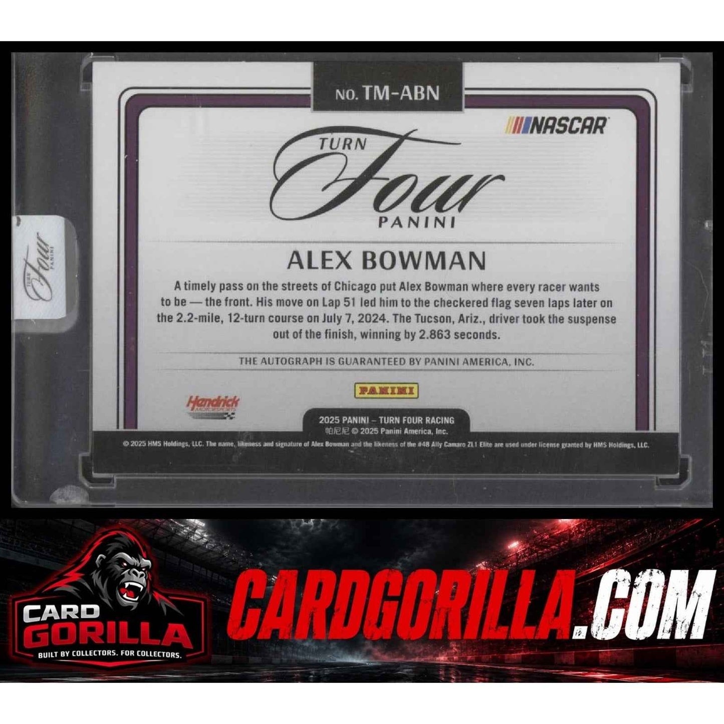2025 Panini Turn Four #TM-ABN Alex Bowman Timeless Moments #/49