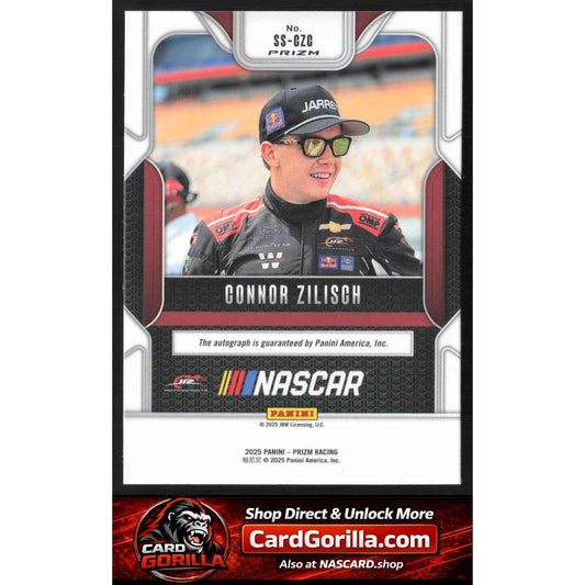 2025 Panini Prizm Connor Zilisch Sensational Signatures Silver Rookie Auto