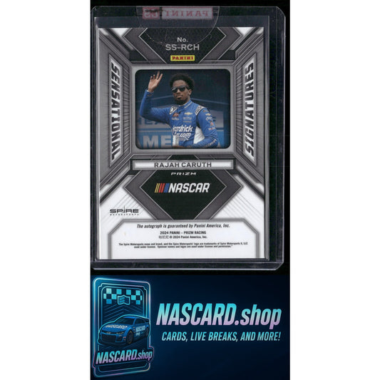 2024 Panini Prizm #SS-RCH Rajah Caruth Sensational Signatures - NASCARD.shop
