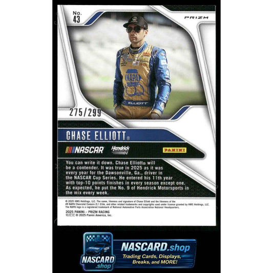 2025 Panini Prizm #43 Chase Elliott Pulsar #/299