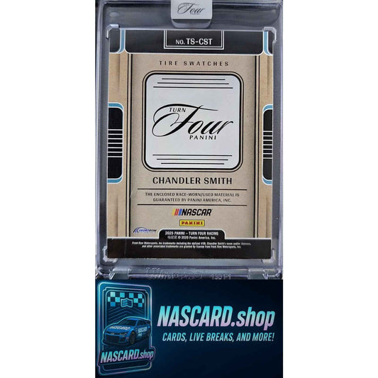 2025 Panini Turn Four #TS-CST Chandler Smith Tire Swatches Gold #/10