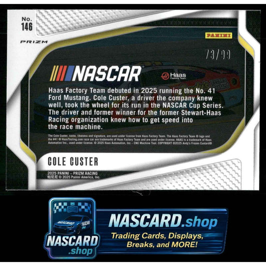 2025 Panini Prizm #146 Cole Custer Purple #/99