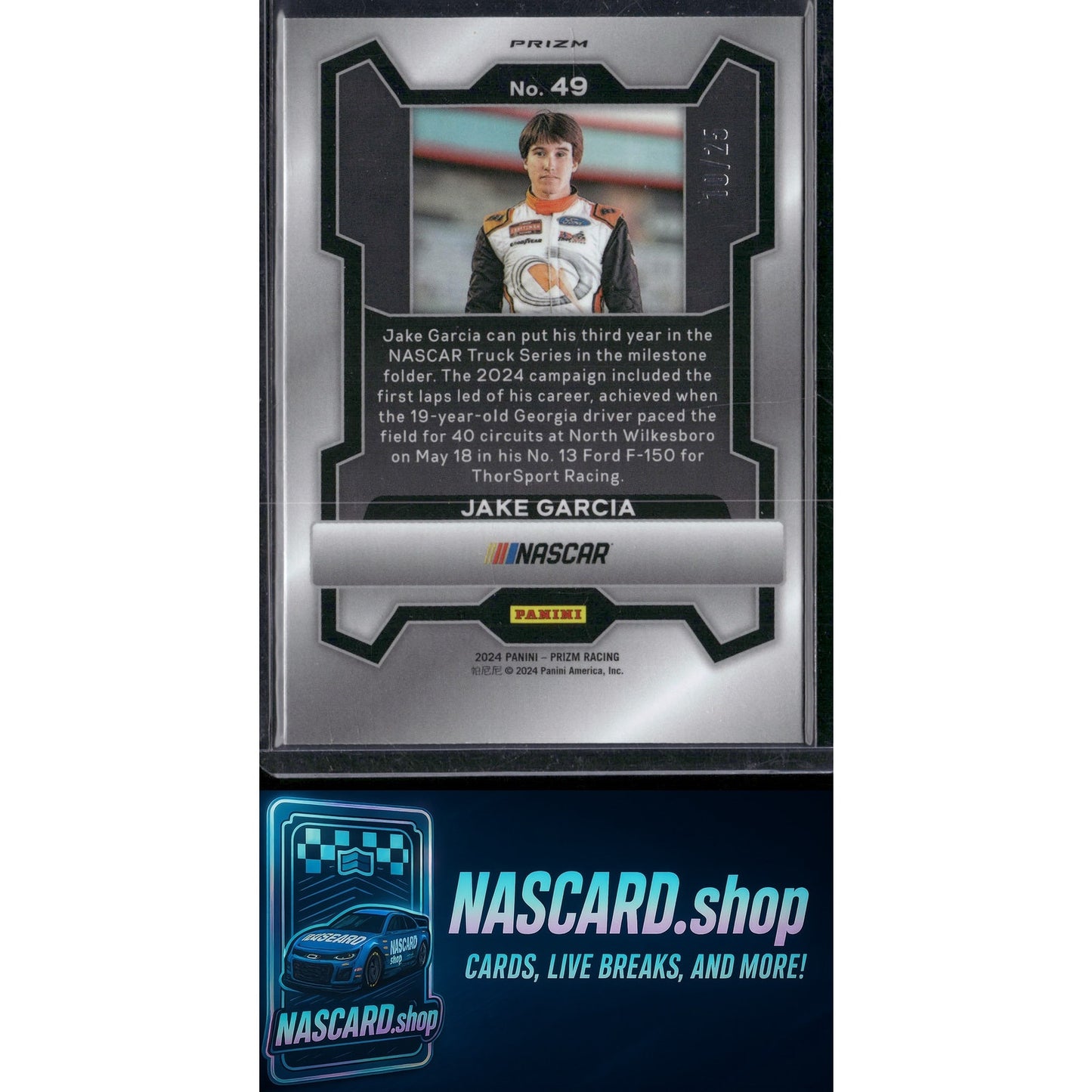 2024 Panini Prizm #49 Jake Garcia Mojo #/25 - NASCARD.shop