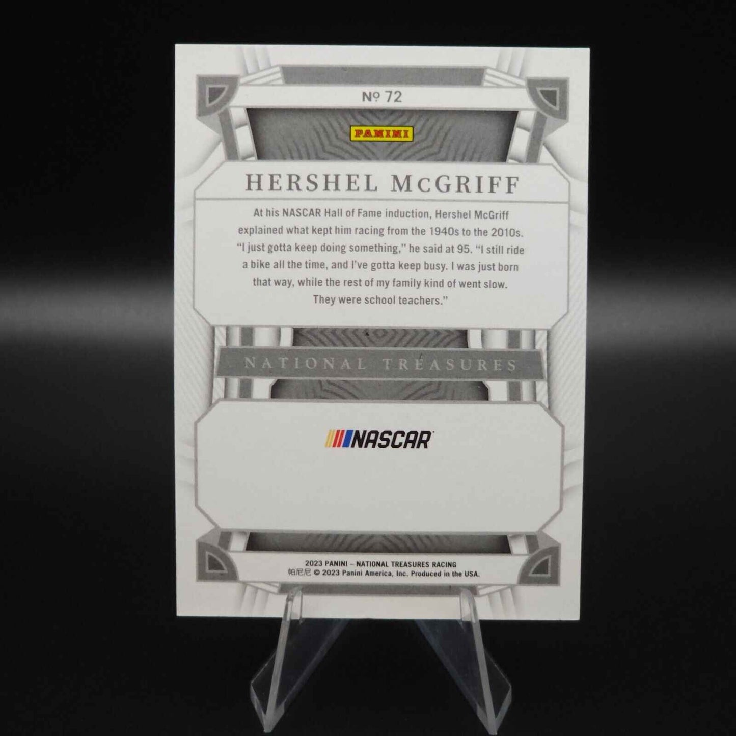 2023 National Treasures NASCAR Diamond Anniversary Holo Gold Hershel McGriff /10 - NASCARD.shop