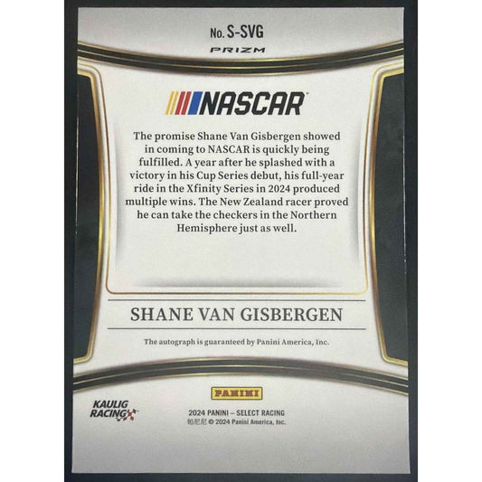 2024 Panini Select Nascar Shane Van Gisbergen #S-SVG Signatures Auto