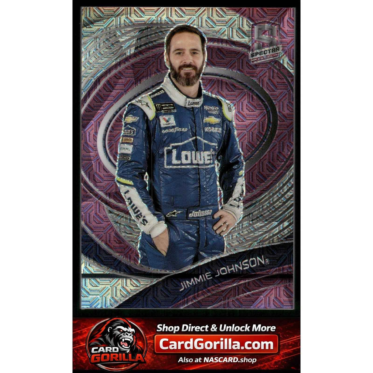 2022 Panini Chronicles #29 Jimmie Johnson Spectra Meta Pink #/25