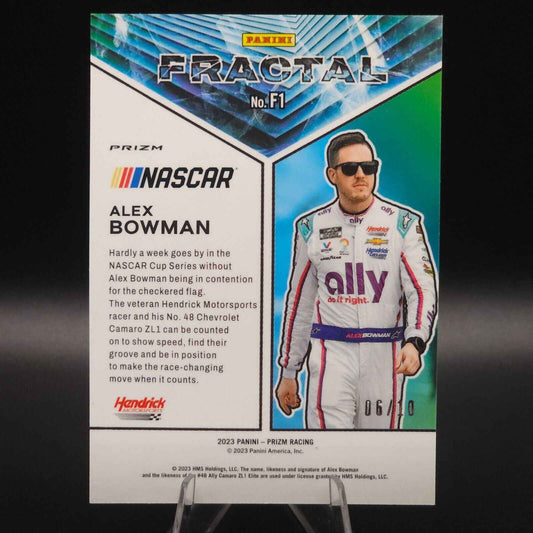 2023 Panini Prizm Racing Fractal Gold Alex Bowman #F1 /10 - NASCARD.shop