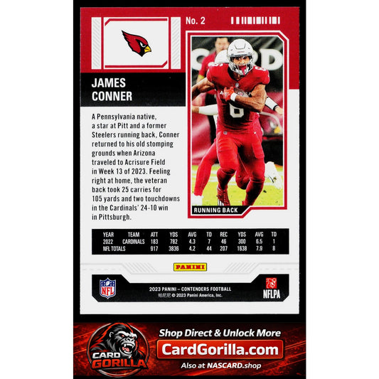 2023 Panini Contenders #2 James Conner Retail