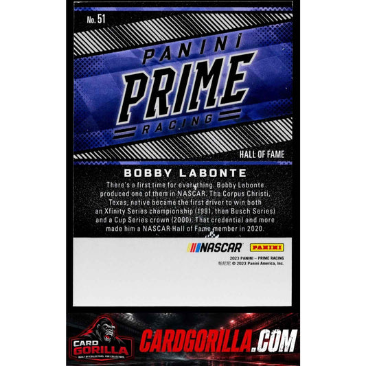 2023 Panini Prime #51 Bobby Labonte #/49
