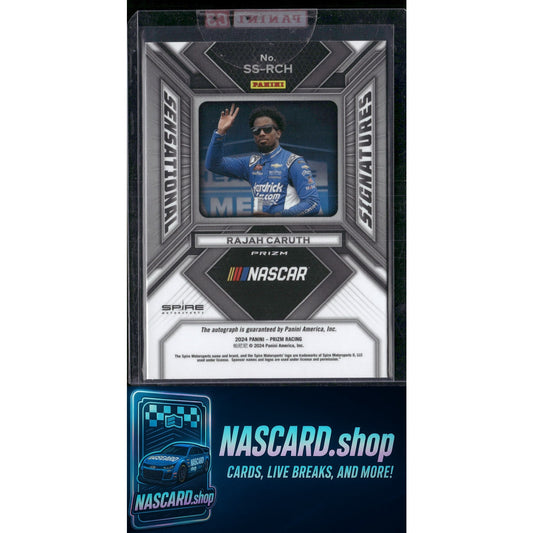 2024 Panini Prizm #SS-RCH Rajah Caruth Sensational Signatures - NASCARD.shop