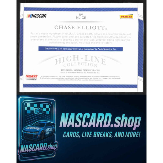 2020 National Treasures Chase Elliott High-Line Collection Platinum Blue 1/1