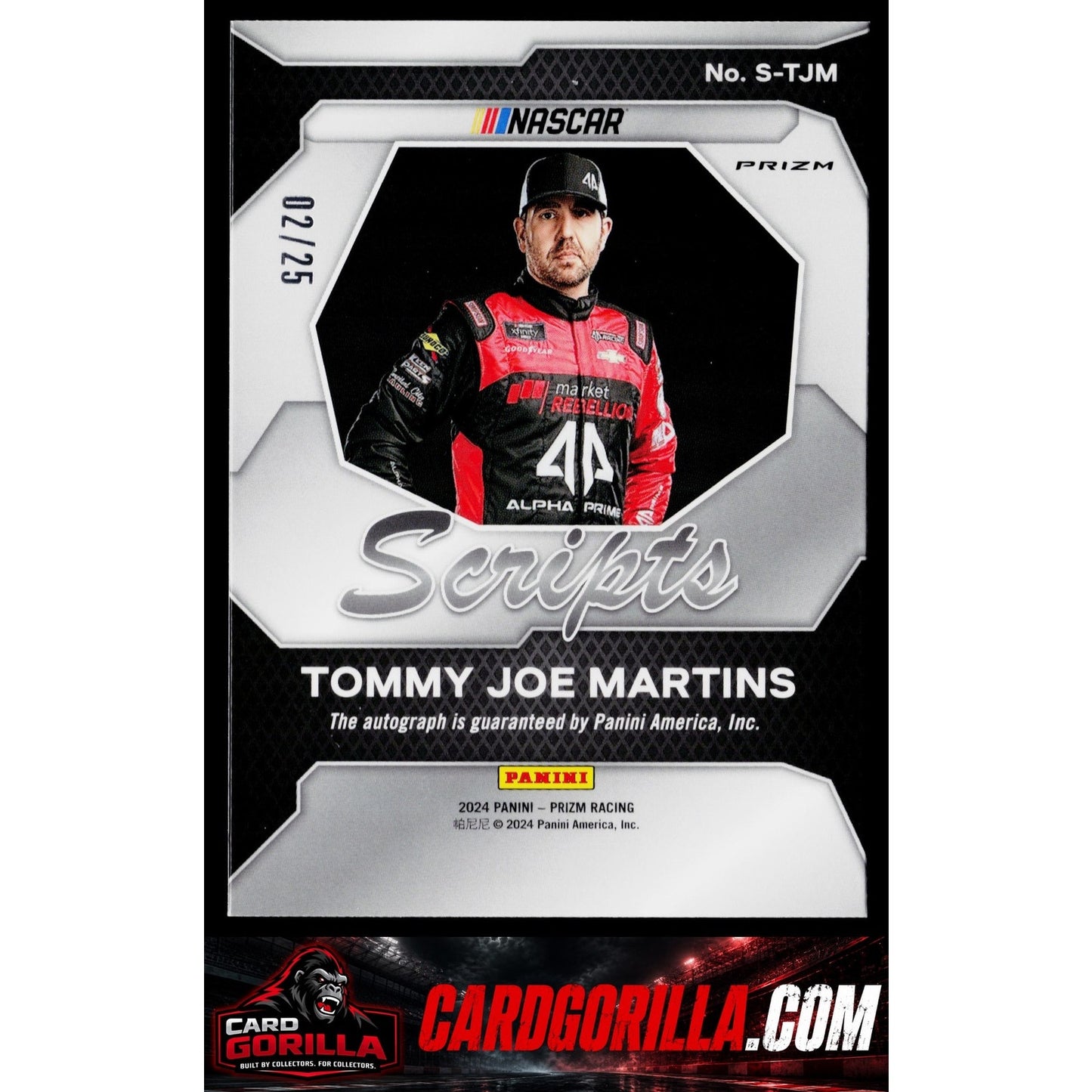 2024 Panini Prizm #S-TJM Tommy Joe Martins Scripts Mojo #/25