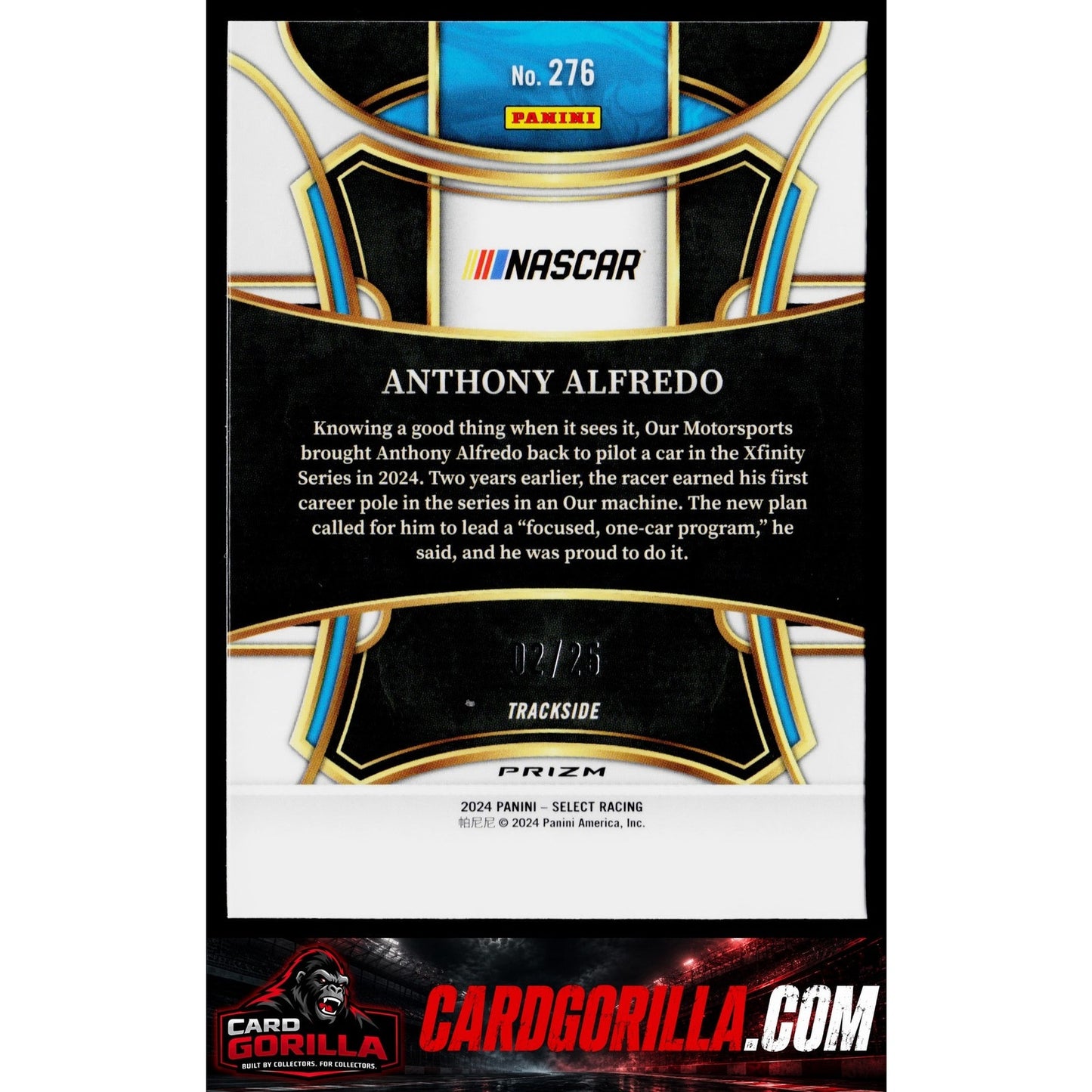 2024 Panini Select #276 Anthony Alfredo Tie-Dye Prizms #/25
