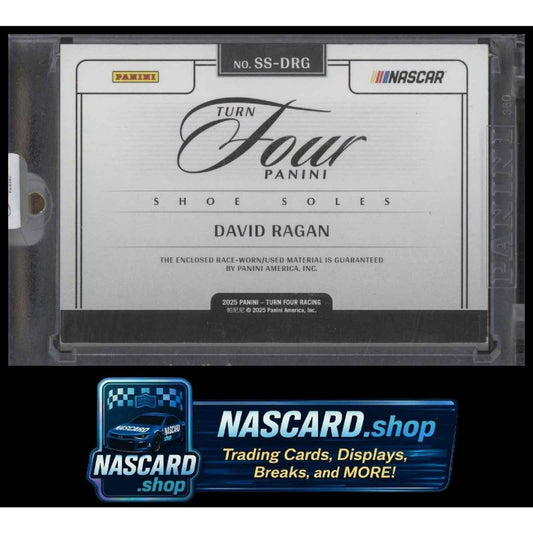 2025 Panini Turn Four #SS-DRG David Ragan Shoe Soles #/99