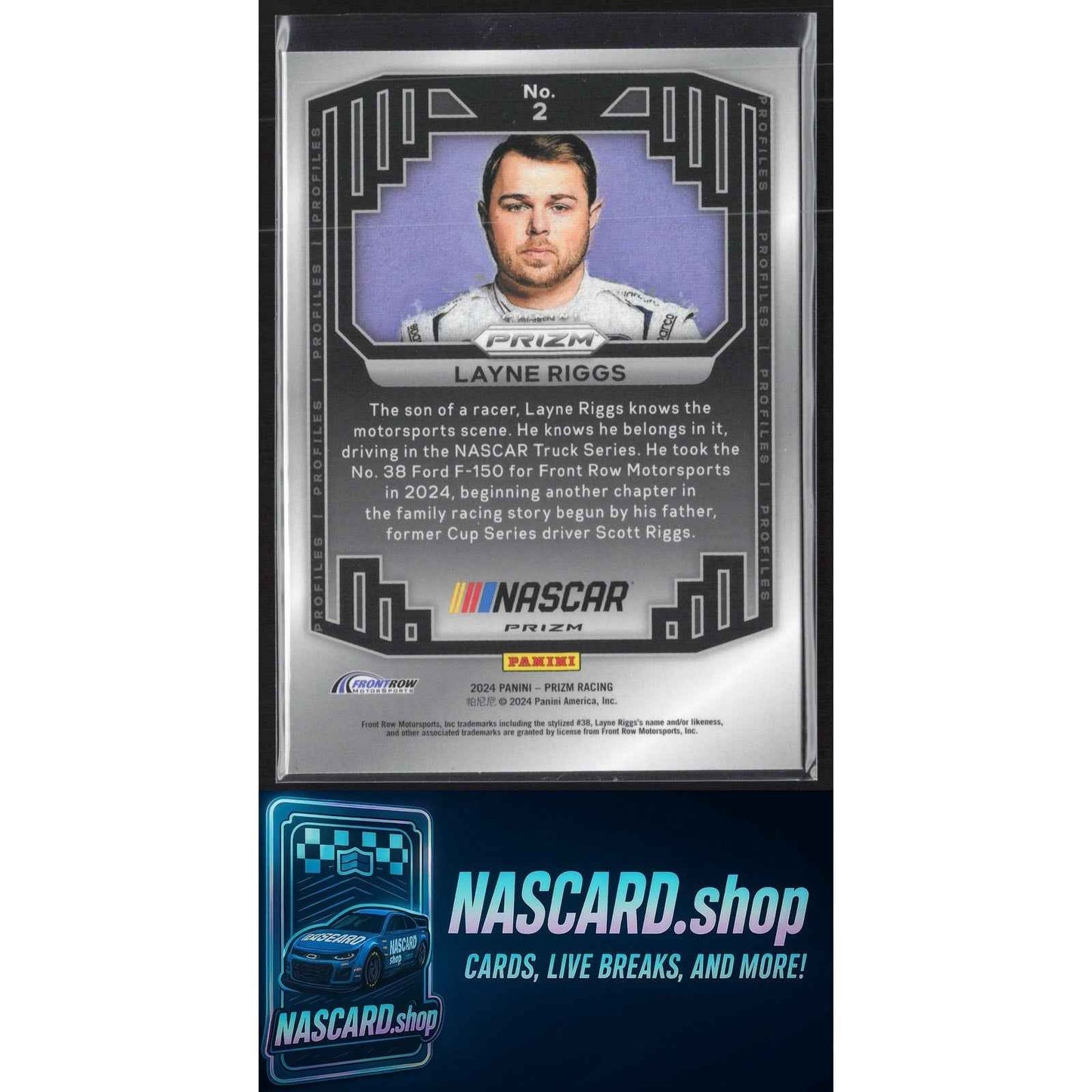 2024 Panini Prizm #2 Layne Riggs Profiles RC