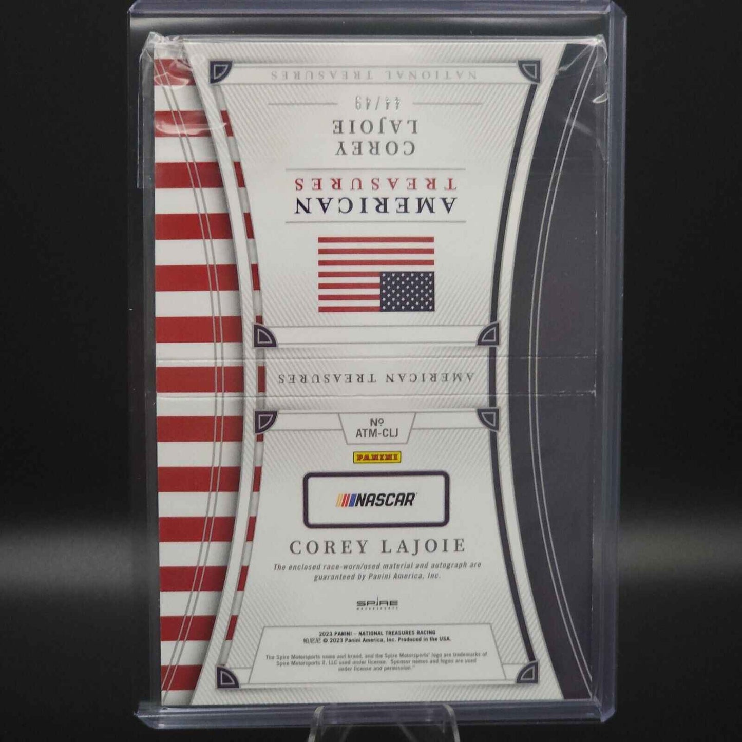2023 National Treasures American Treasures Autograph Booklet Corey LaJoie /49 - NASCARD.shop