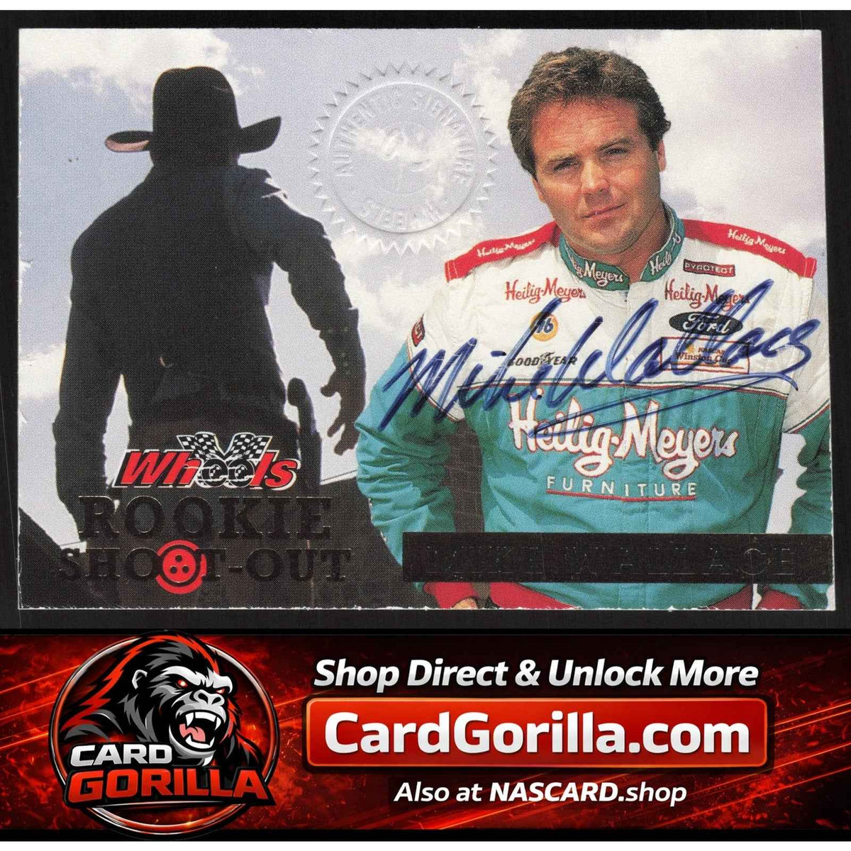 1994 Wheels High Gear #RS5 Mike Wallace Rookie Shootout Autographs #/1000