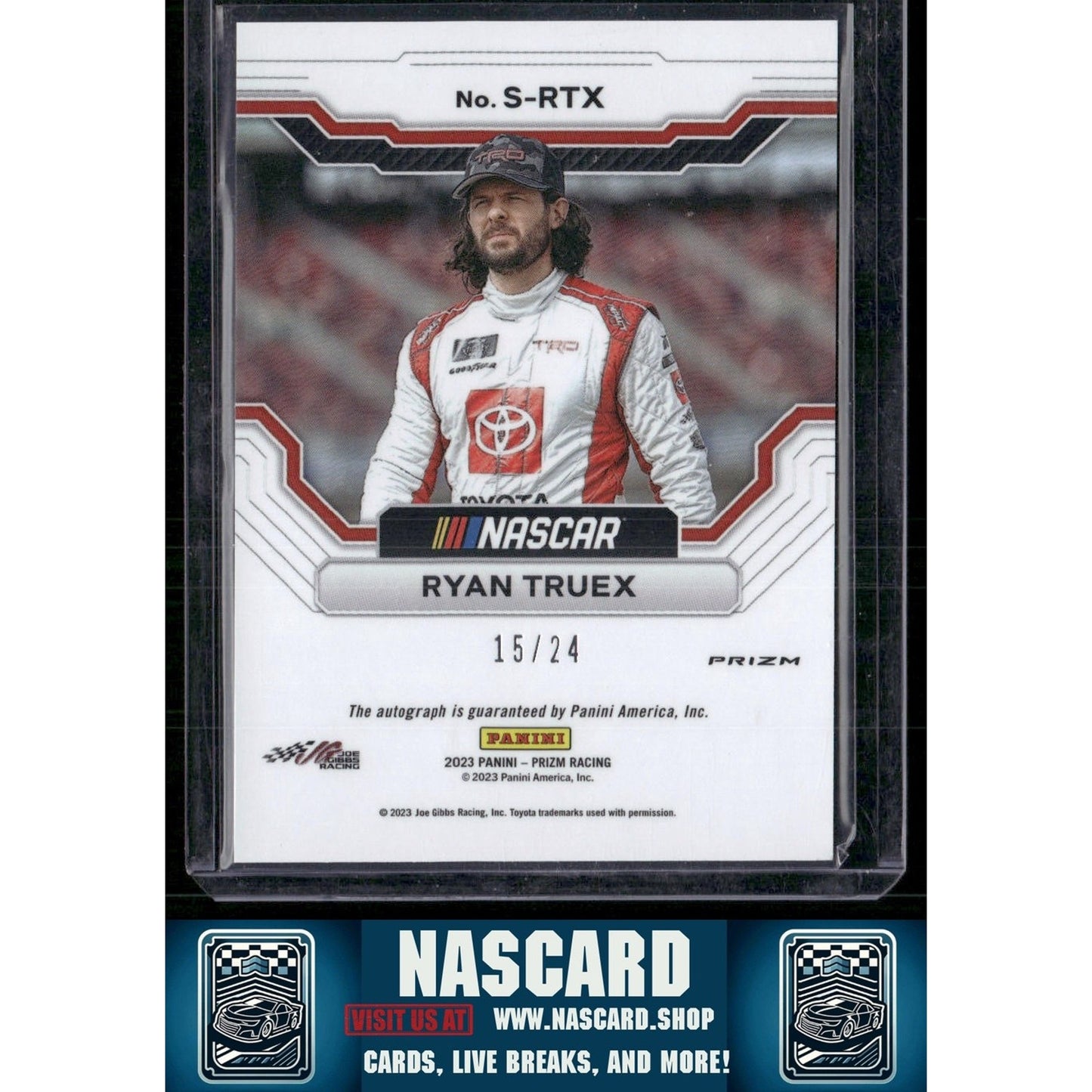 2023 Panini Prizm #S-RTX Ryan Truex Scripts Rainbow Prizm #/24 - NASCARD.shop
