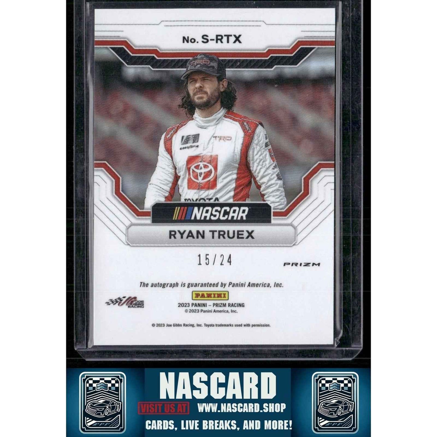 2023 Panini Prizm #S-RTX Ryan Truex Scripts Rainbow Prizm #/24