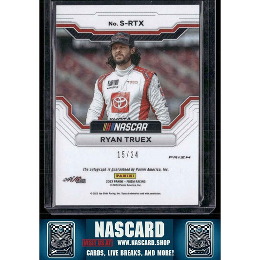 2023 Panini Prizm #S-RTX Ryan Truex Scripts Rainbow Prizm #/24