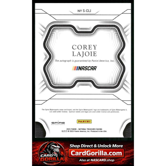 2023 Panini National Treasures #S-CLJ Corey LaJoie Signatures Silver #/10