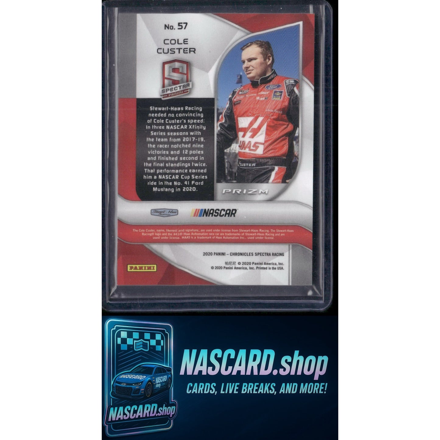 2020 Panini Chronicles #57 Cole Custer Spectra RC