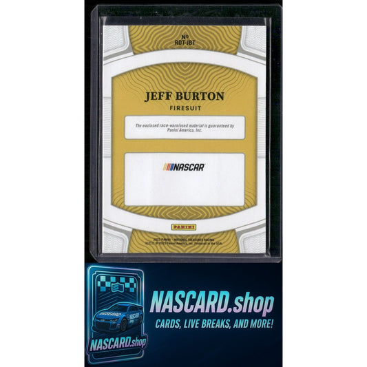 2023 Panini National Treasures Jeff Burton Race Day Treasures Firesuits #/99 - NASCARD.shop