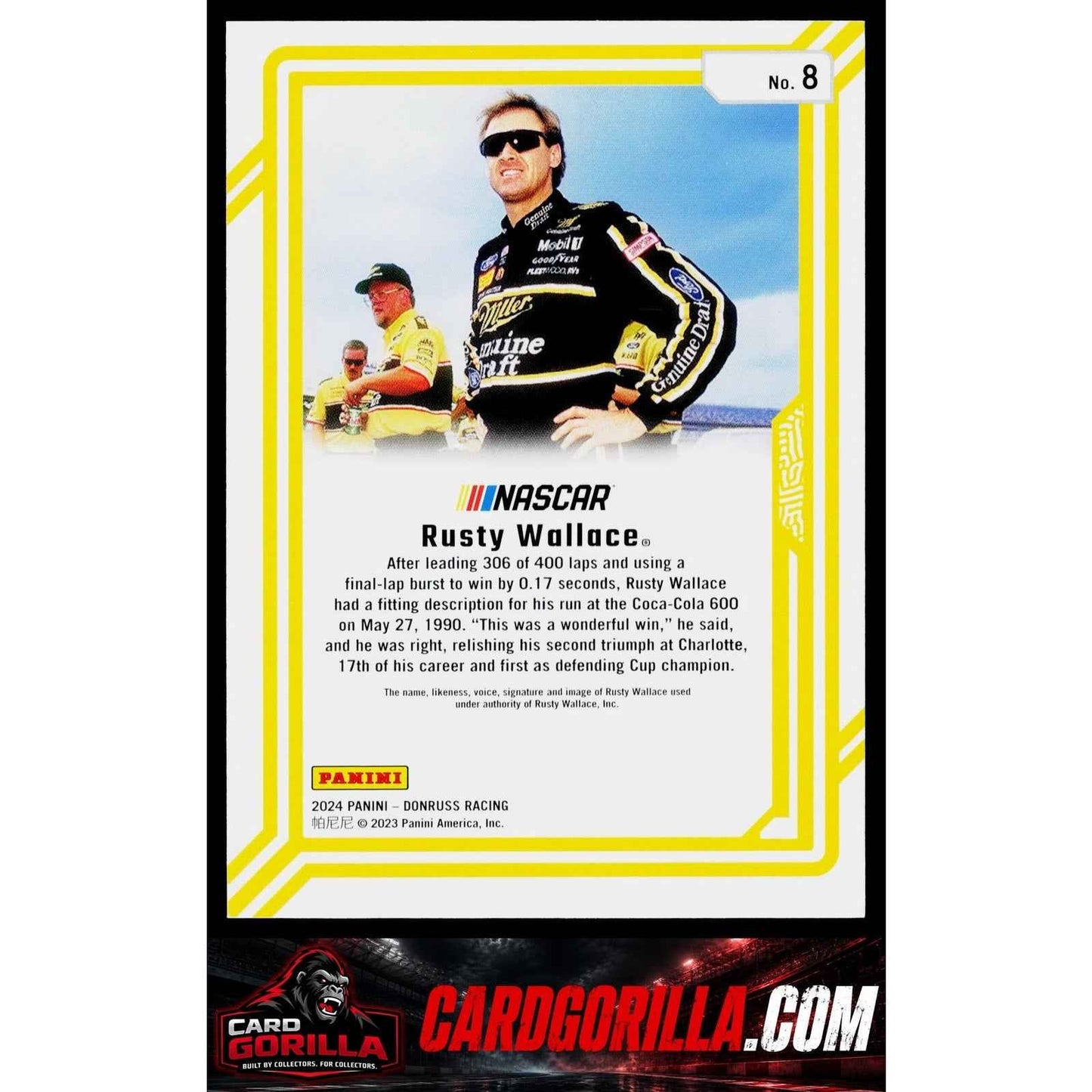 2024 Donruss #8 Rusty Wallace Dominators Red Xplosion #/99