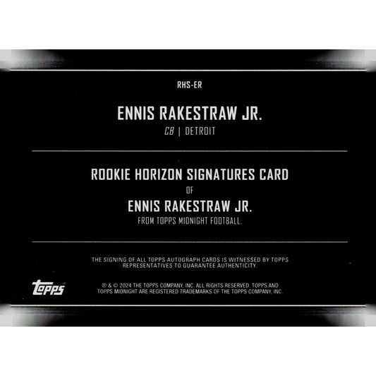 2024 Topps Midnight #RHS-ER Ennis Rakestraw Jr. Rookie Horizon Signatures