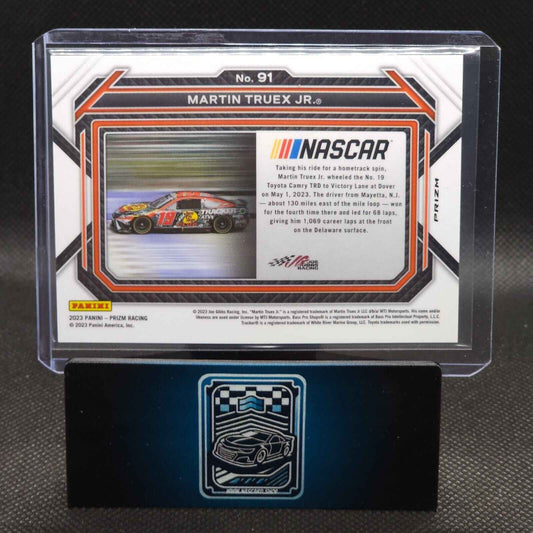 2023 Panini Prizm Racing Rides White Sparkle Prizm #91 Martin Truex Jr. - NASCARD.shop