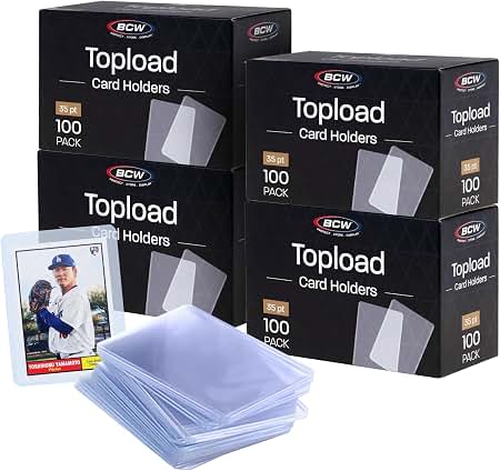 BCW 3x4 Topload Card Holder - 35 PT (100 Pack)