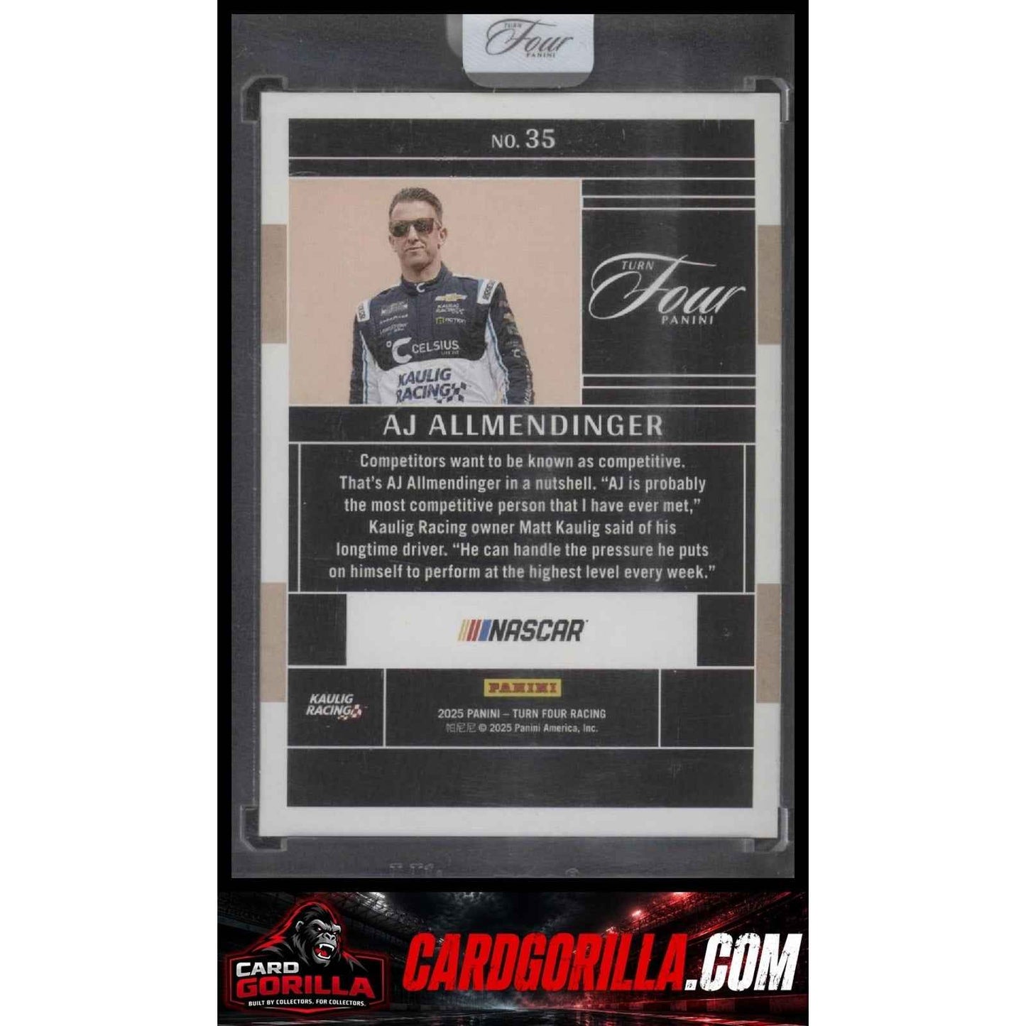 2025 Panini Turn Four #35 AJ Allmendinger #/75