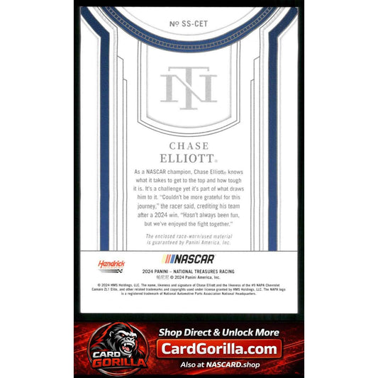 2024 Panini National Treasures #SS-CET Chase Elliott Silhouettes #/99