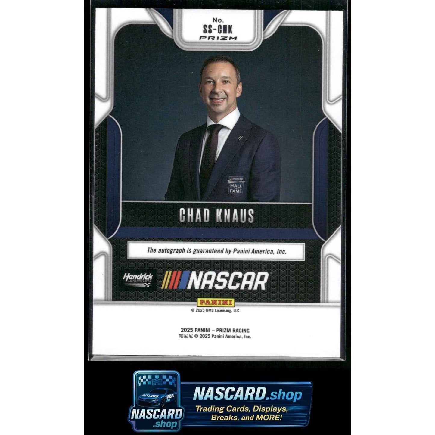 2025 Panini Prizm #SS-CHK Chad Knaus Sensational Signatures