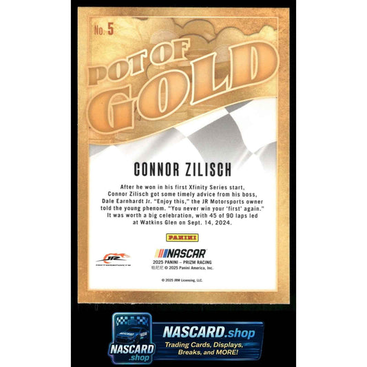 2025 Panini Prizm #5 Connor Zilisch Pot Of Gold