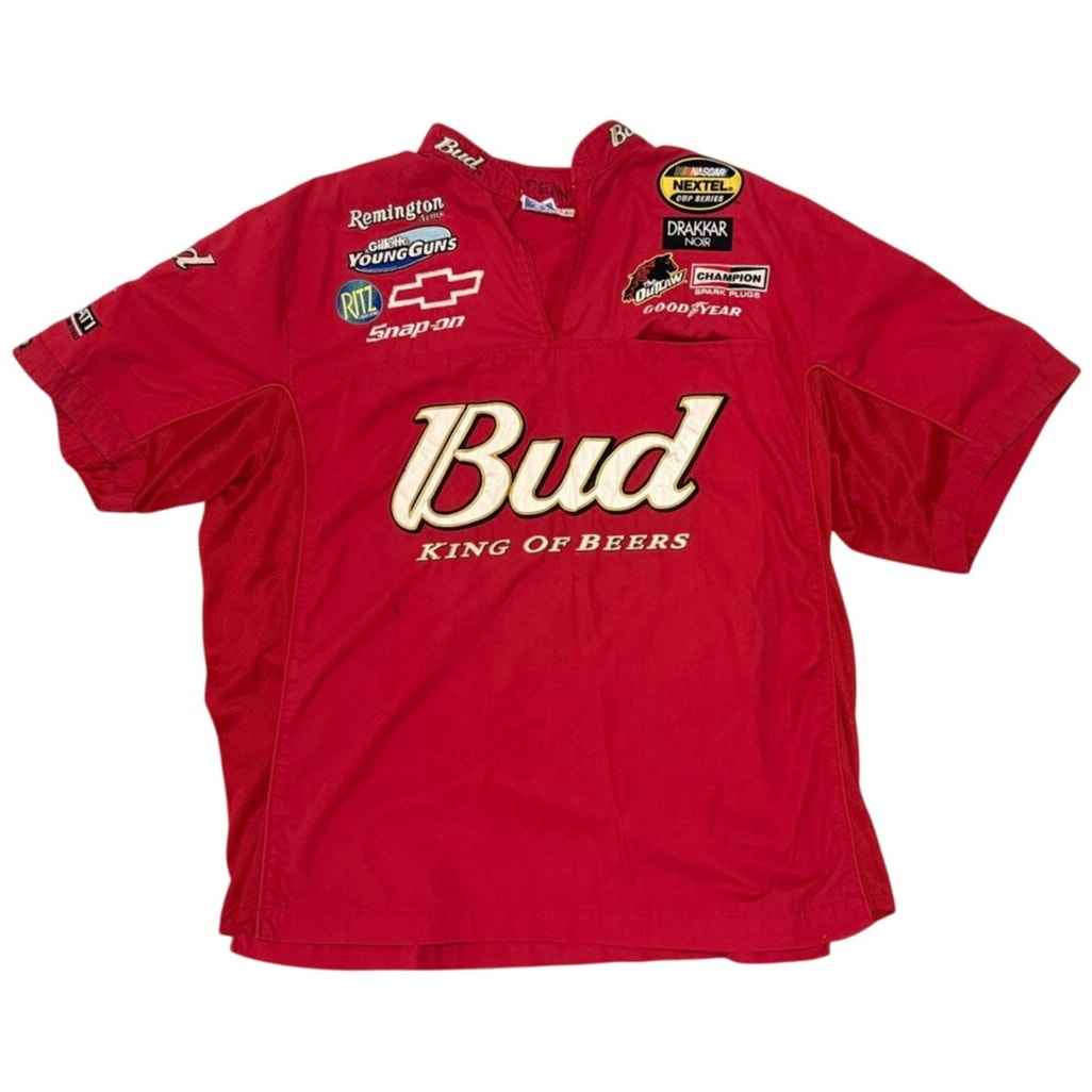 Race-Used Dale Earnhardt Jr. Budweiser NASCAR Busch Series Crew Shirt