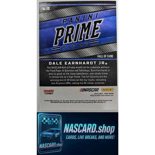 2023 Panini Prime #58 Dale Earnhardt Jr Holo Silver #/10