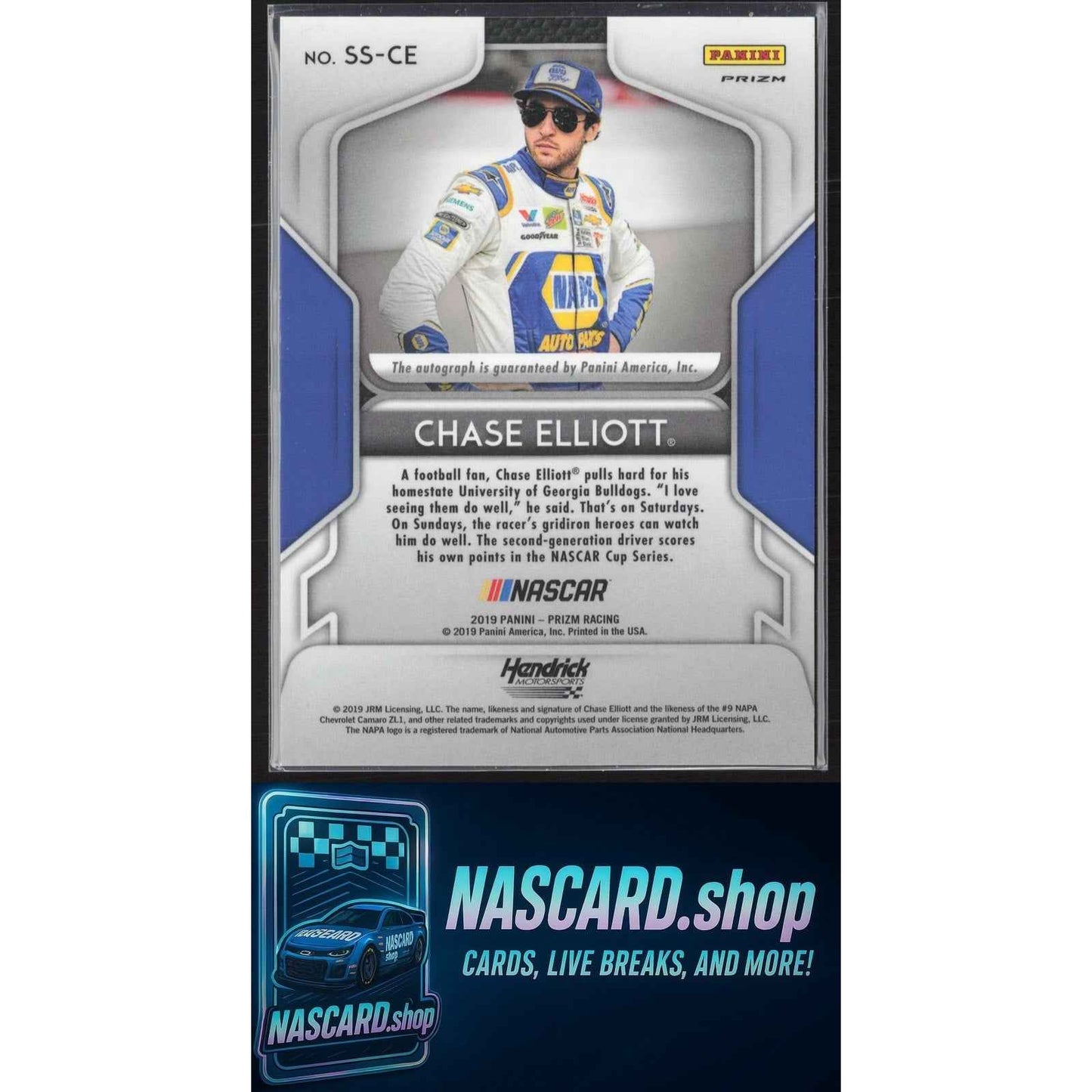 2019 Panini Prizm #SS-CE Chase Elliott Signing Sessions Prizm