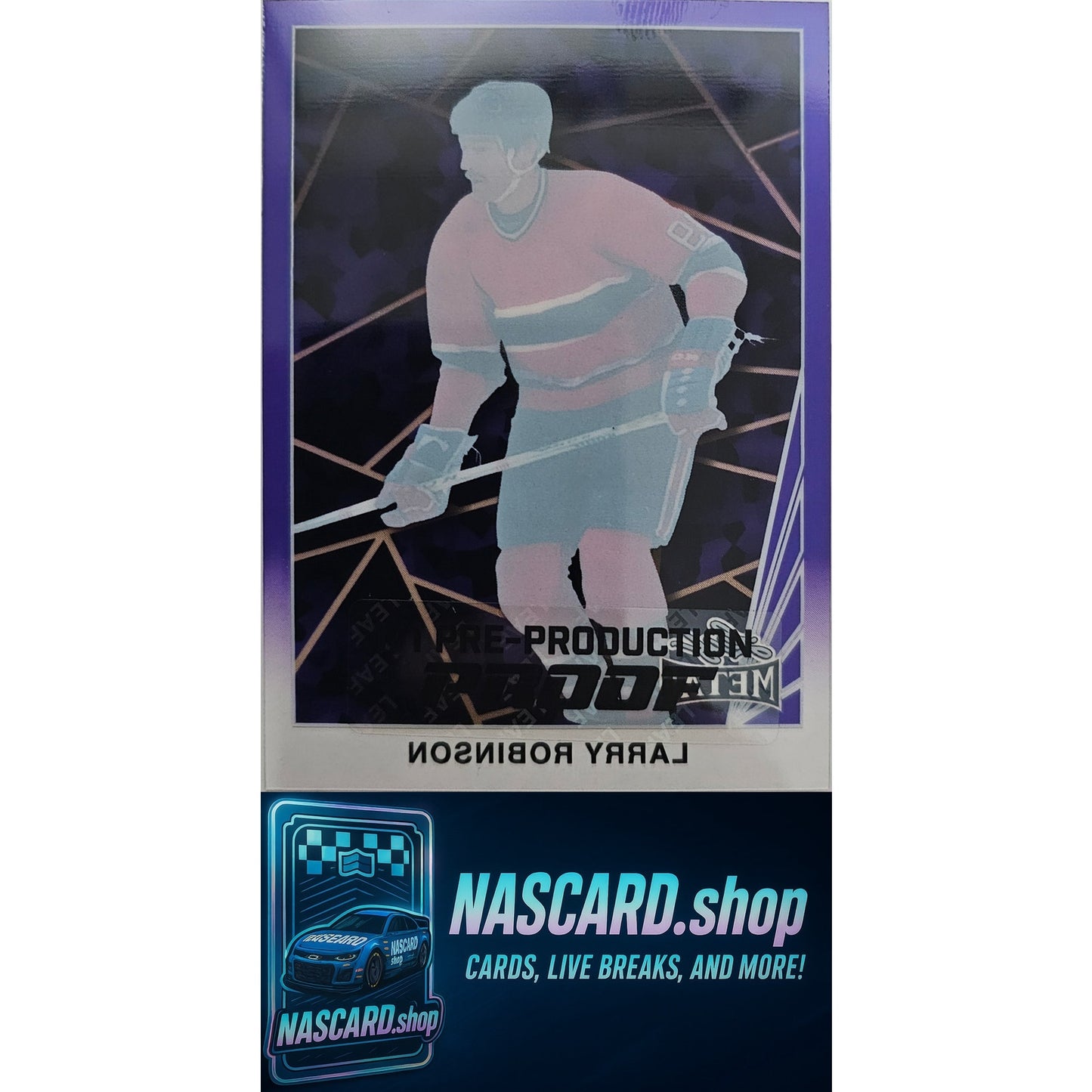 2024 Leaf Pre-Production Proof Larry Robinson #1/1 - NASCARD.shop