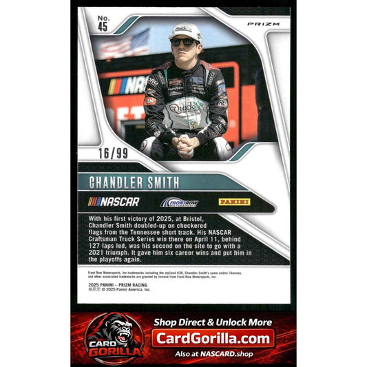 2025 Panini Prizm #45 Chandler Smith Purple #/99