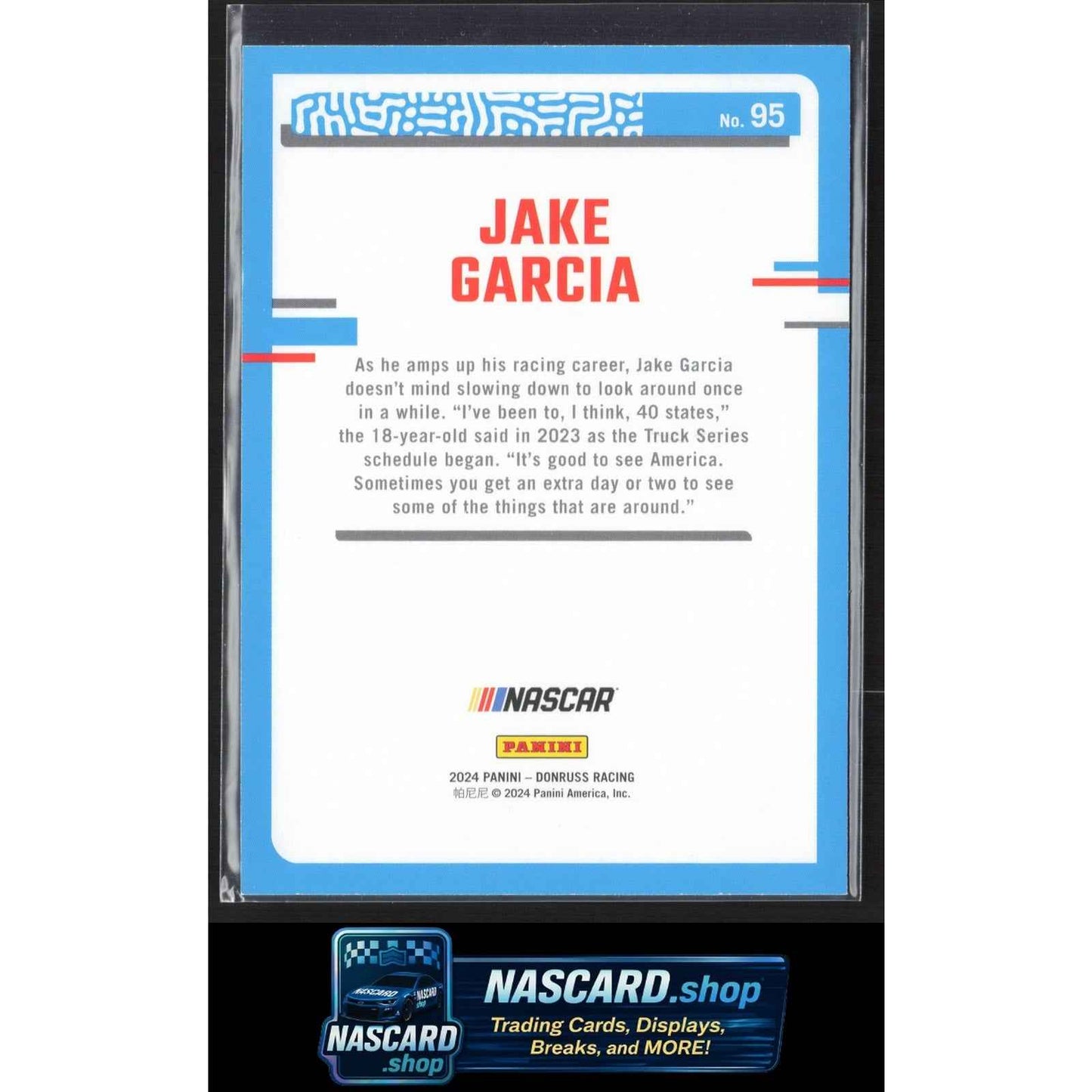 2024 Donruss #95 Jake Garcia Red #/299
