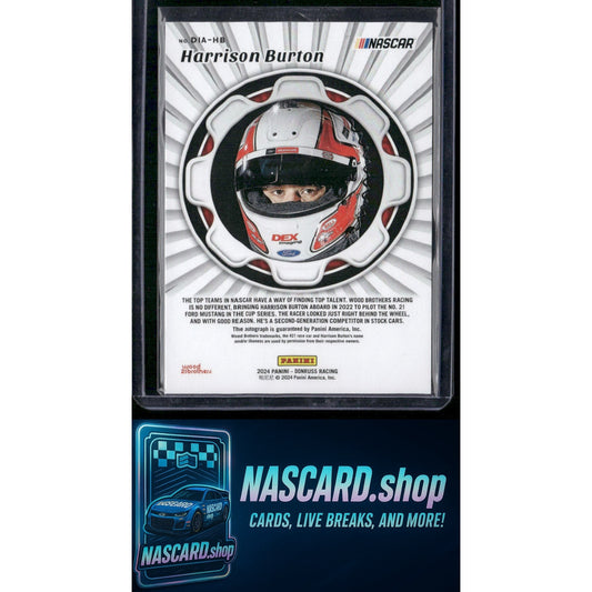 2024 Donruss #DIA-HB Harrison Burton Dialed In Autographs - NASCARD.shop