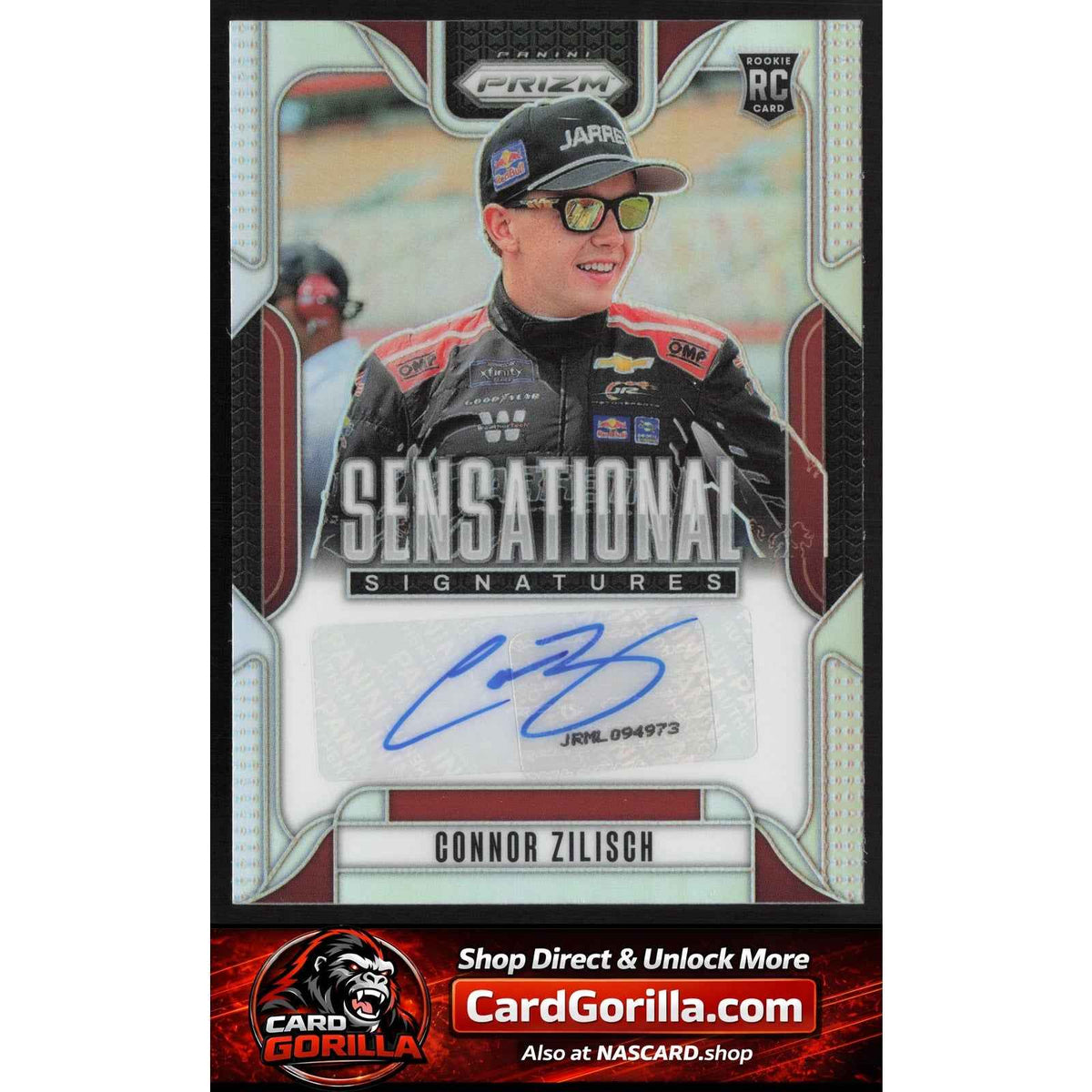 2025 Panini Prizm Connor Zilisch Sensational Signatures Silver Rookie Auto