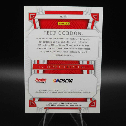 2023 National Treasures NASCAR Diamond Anniversary Holo Gold Jeff Gordon /10 - NASCARD.shop
