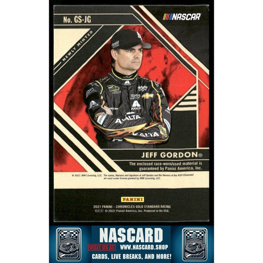 2021 Panini Chronicles Gold Standard Jeff Gordon #14 Rainbow! 1/1 /10 /25 /49 + Base - NASCARD.shop